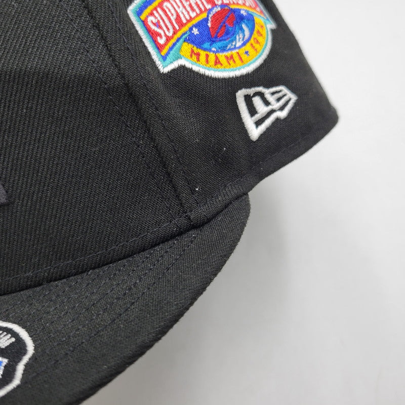 【中古品】【メンズ/レディース】 SUPREME シュプリーム× NEW ERA ニューエラ 23FW CHAMPIONSHIPS BOX LOGO CAP チャンピオンシップ ボックス ロゴ キャップ 帽子 185-260818-cs-13-izu サイズ：7 3/4(61.5cm) カラー：ブラック 万代Net店