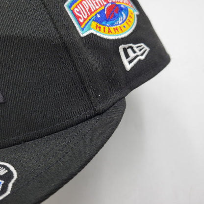 【中古品】【メンズ/レディース】 SUPREME シュプリーム× NEW ERA ニューエラ 23FW CHAMPIONSHIPS BOX LOGO CAP チャンピオンシップ ボックス ロゴ キャップ 帽子 185-260818-cs-13-izu サイズ：7 3/4(61.5cm) カラー：ブラック 万代Net店