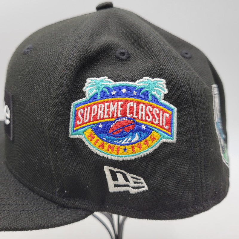 【中古品】【メンズ/レディース】 SUPREME シュプリーム× NEW ERA ニューエラ 23FW CHAMPIONSHIPS BOX LOGO CAP チャンピオンシップ ボックス ロゴ キャップ 帽子 185-260818-cs-13-izu サイズ：7 3/4(61.5cm) カラー：ブラック 万代Net店