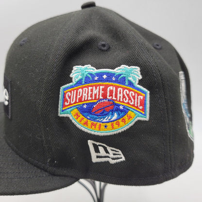 【中古品】【メンズ/レディース】 SUPREME シュプリーム× NEW ERA ニューエラ 23FW CHAMPIONSHIPS BOX LOGO CAP チャンピオンシップ ボックス ロゴ キャップ 帽子 185-260818-cs-13-izu サイズ：7 3/4(61.5cm) カラー：ブラック 万代Net店