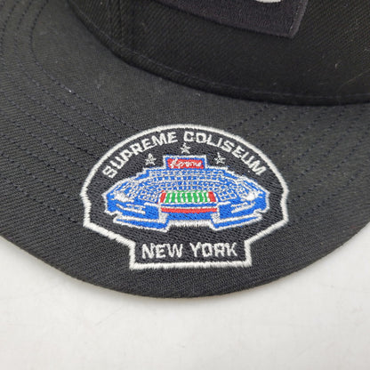 【中古品】【メンズ/レディース】 SUPREME シュプリーム× NEW ERA ニューエラ 23FW CHAMPIONSHIPS BOX LOGO CAP チャンピオンシップ ボックス ロゴ キャップ 帽子 185-260818-cs-13-izu サイズ：7 3/4(61.5cm) カラー：ブラック 万代Net店
