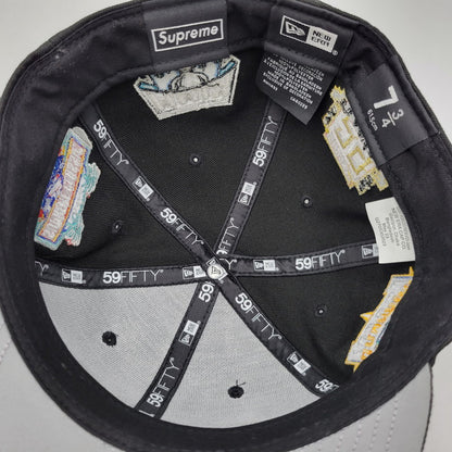【中古品】【メンズ/レディース】 SUPREME シュプリーム× NEW ERA ニューエラ 23FW CHAMPIONSHIPS BOX LOGO CAP チャンピオンシップ ボックス ロゴ キャップ 帽子 185-260818-cs-13-izu サイズ：7 3/4(61.5cm) カラー：ブラック 万代Net店