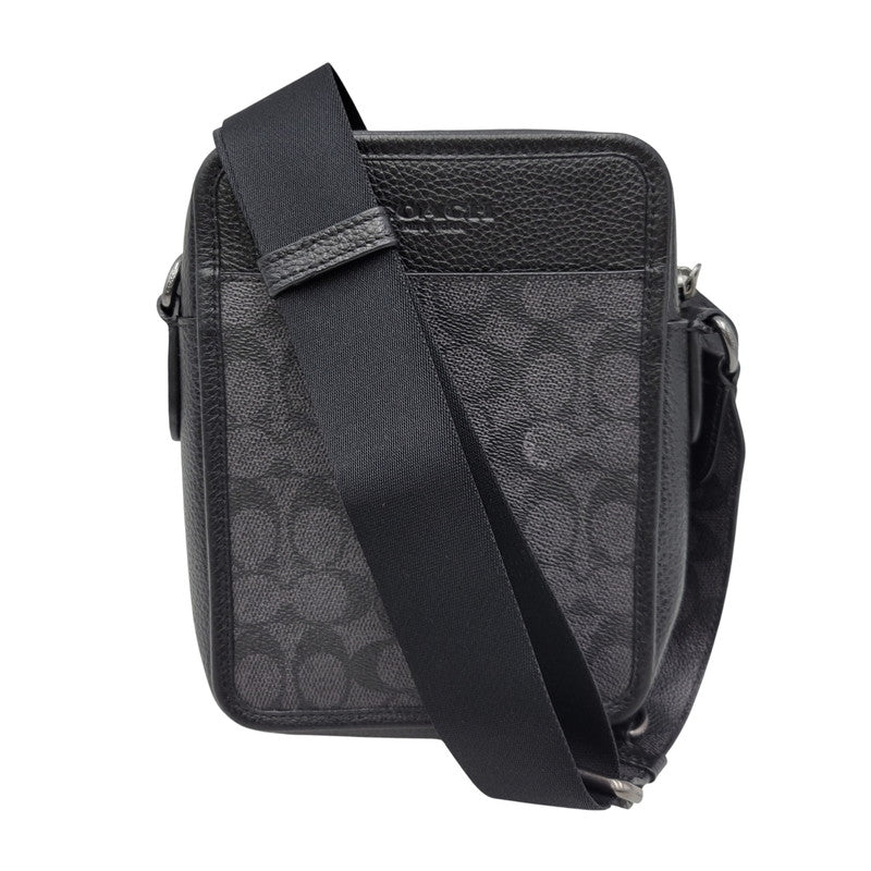 【中古品】【メンズ/レディース】 COACH コーチ CAT78 サリバン クロスボディ バッグ・シグネチャー キャンバス カバン 鞄 188-260818-cs-22-izu カラー：ブラック 万代Net店