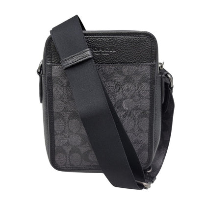 【中古品】【メンズ/レディース】 COACH コーチ CAT78 サリバン クロスボディ バッグ・シグネチャー キャンバス カバン 鞄 188-260818-cs-22-izu カラー：ブラック 万代Net店