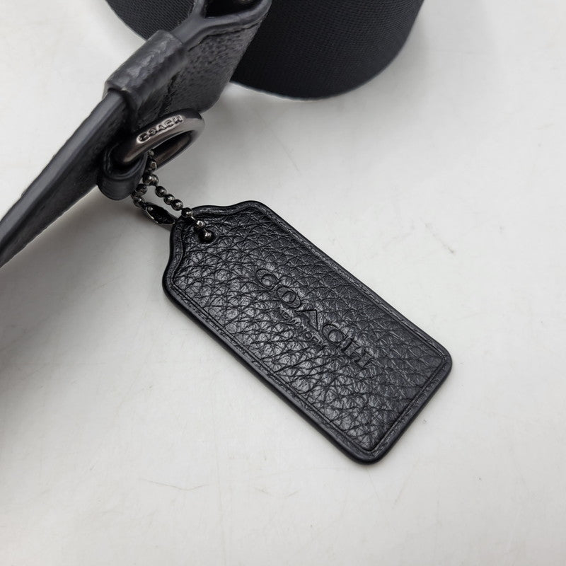 【中古品】【メンズ/レディース】 COACH コーチ CAT78 サリバン クロスボディ バッグ・シグネチャー キャンバス カバン 鞄 188-260818-cs-22-izu カラー：ブラック 万代Net店