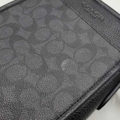 【中古品】【メンズ/レディース】 COACH コーチ CAT78 サリバン クロスボディ バッグ・シグネチャー キャンバス カバン 鞄 188-260818-cs-22-izu カラー：ブラック 万代Net店