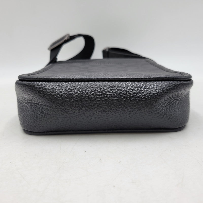【中古品】【メンズ/レディース】 COACH コーチ CAT78 サリバン クロスボディ バッグ・シグネチャー キャンバス カバン 鞄 188-260818-cs-22-izu カラー：ブラック 万代Net店