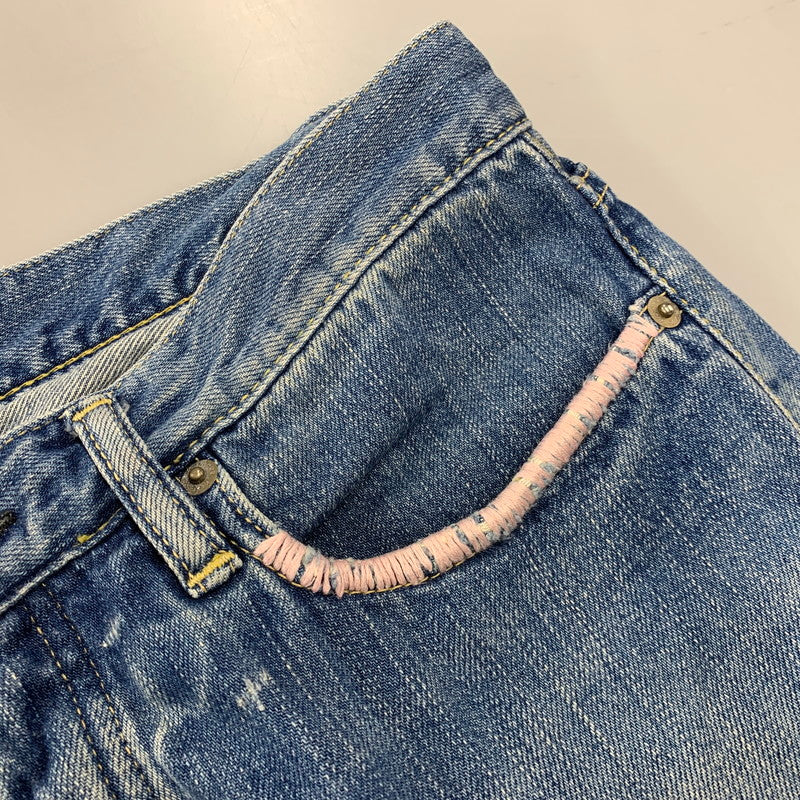 【中古品】【レディース】 HYSTERIC GLAMOUR ヒステリックグラマー STUDS DENIM PANTS スタッズ デニム パンツ ボトムス ズボン 168-260818-cs-09-izu サイズ：XS カラー：インディゴ 万代Net店