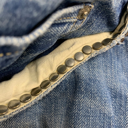 【中古品】【レディース】 HYSTERIC GLAMOUR ヒステリックグラマー STUDS DENIM PANTS スタッズ デニム パンツ ボトムス ズボン 168-260818-cs-09-izu サイズ：XS カラー：インディゴ 万代Net店
