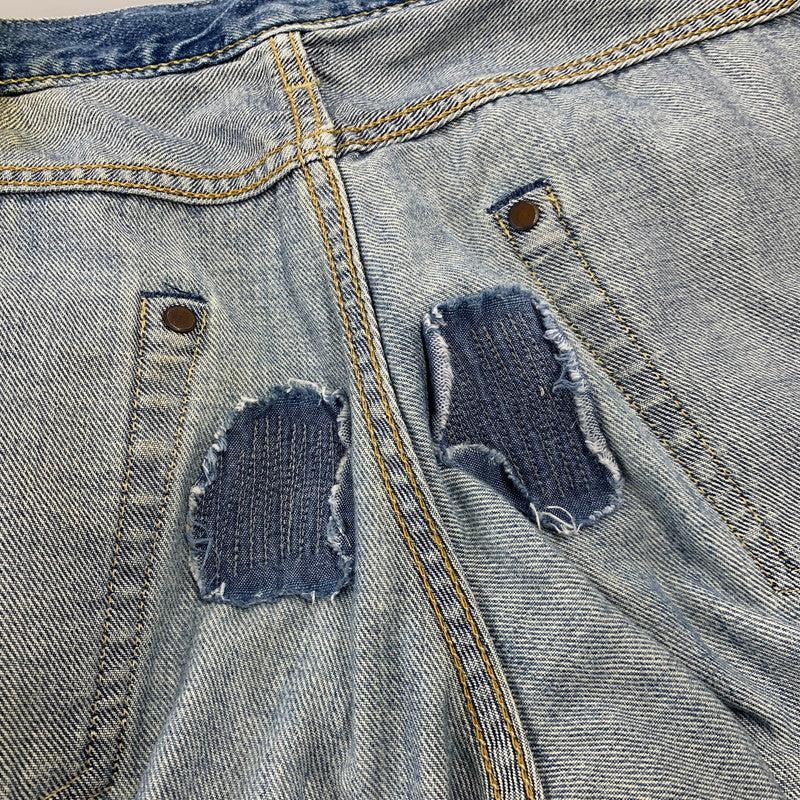 【中古品】【レディース】 HYSTERIC GLAMOUR ヒステリックグラマー STUDS DENIM PANTS スタッズ デニム パンツ ボトムス ズボン 168-260818-cs-09-izu サイズ：XS カラー：インディゴ 万代Net店