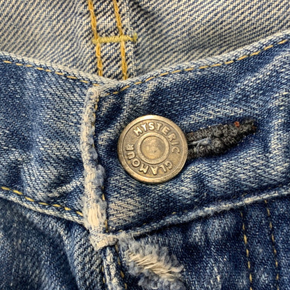 【中古品】【レディース】 HYSTERIC GLAMOUR ヒステリックグラマー STUDS DENIM PANTS スタッズ デニム パンツ ボトムス ズボン 168-260818-cs-09-izu サイズ：XS カラー：インディゴ 万代Net店