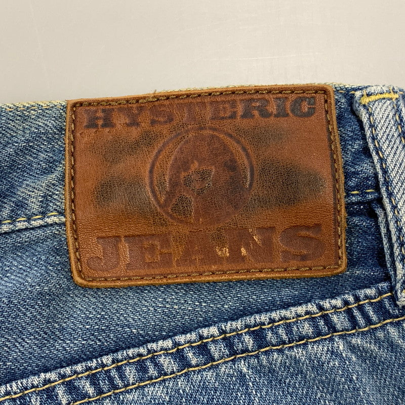 【中古品】【レディース】 HYSTERIC GLAMOUR ヒステリックグラマー STUDS DENIM PANTS スタッズ デニム パンツ ボトムス ズボン 168-260818-cs-09-izu サイズ：XS カラー：インディゴ 万代Net店