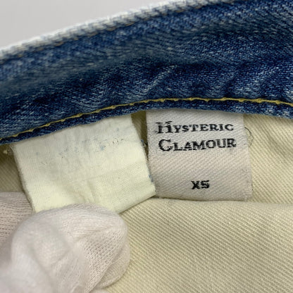 【中古品】【レディース】 HYSTERIC GLAMOUR ヒステリックグラマー STUDS DENIM PANTS スタッズ デニム パンツ ボトムス ズボン 168-260818-cs-09-izu サイズ：XS カラー：インディゴ 万代Net店