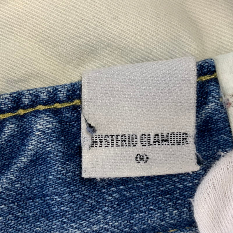 【中古品】【レディース】 HYSTERIC GLAMOUR ヒステリックグラマー STUDS DENIM PANTS スタッズ デニム パンツ ボトムス ズボン 168-260818-cs-09-izu サイズ：XS カラー：インディゴ 万代Net店