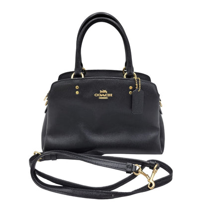 【中古品】【レディース】 COACH コーチ 91146 MINI LILLIE CARRYALL 2WAY SHOULDER BAG ミニ リリー キャリーオール ツーウェイ ショルダー バッグ カバン 鞄 180-260818-cs-23-izu カラー：ブラック 万代Net店