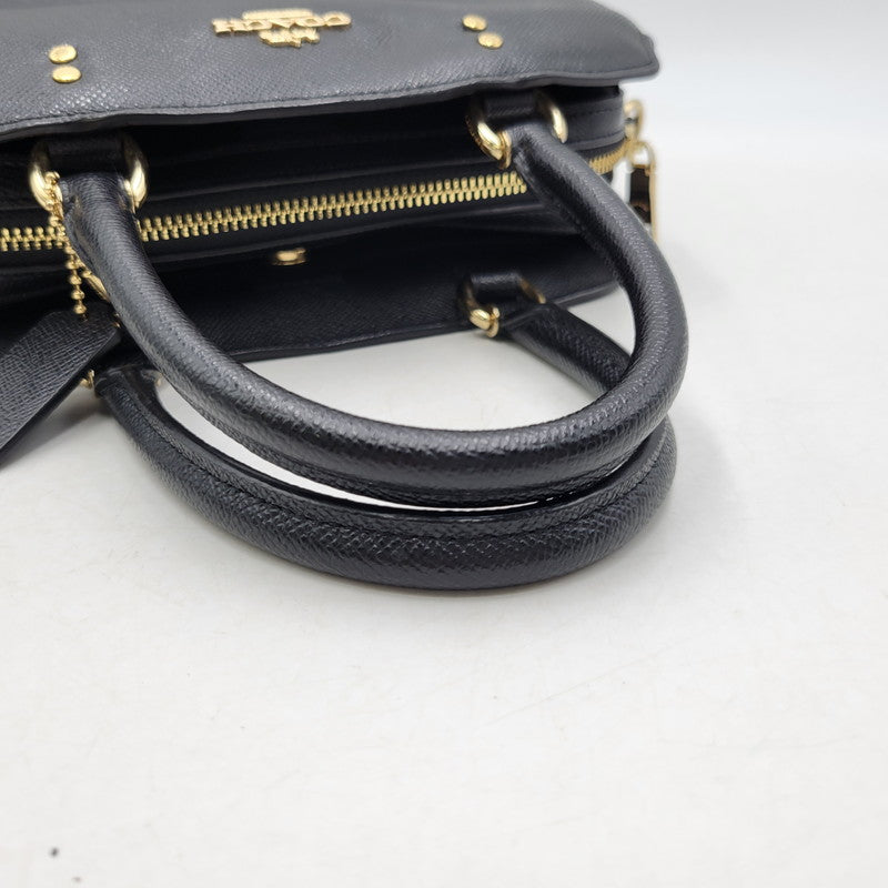 【中古品】【レディース】 COACH コーチ 91146 MINI LILLIE CARRYALL 2WAY SHOULDER BAG ミニ リリー キャリーオール ツーウェイ ショルダー バッグ カバン 鞄 180-260818-cs-23-izu カラー：ブラック 万代Net店