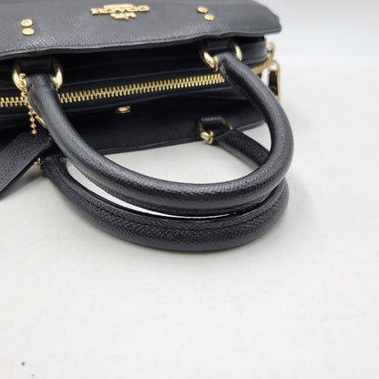 【中古品】【レディース】 COACH コーチ 91146 MINI LILLIE CARRYALL 2WAY SHOULDER BAG ミニ リリー キャリーオール ツーウェイ ショルダー バッグ カバン 鞄 180-260818-cs-23-izu カラー：ブラック 万代Net店