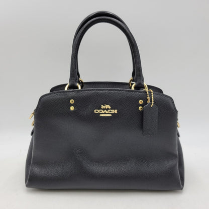 【中古品】【レディース】 COACH コーチ 91146 MINI LILLIE CARRYALL 2WAY SHOULDER BAG ミニ リリー キャリーオール ツーウェイ ショルダー バッグ カバン 鞄 180-260818-cs-23-izu カラー：ブラック 万代Net店