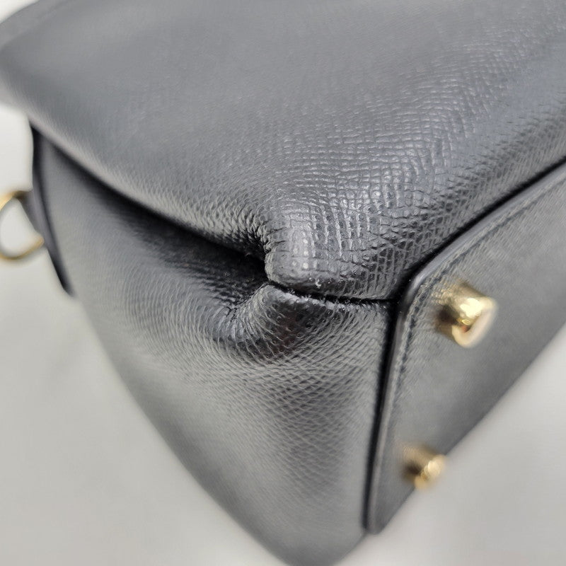 【中古品】【レディース】 COACH コーチ 91146 MINI LILLIE CARRYALL 2WAY SHOULDER BAG ミニ リリー キャリーオール ツーウェイ ショルダー バッグ カバン 鞄 180-260818-cs-23-izu カラー：ブラック 万代Net店