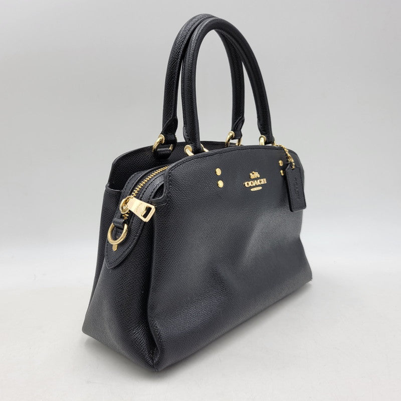 【中古品】【レディース】 COACH コーチ 91146 MINI LILLIE CARRYALL 2WAY SHOULDER BAG ミニ リリー キャリーオール ツーウェイ ショルダー バッグ カバン 鞄 180-260818-cs-23-izu カラー：ブラック 万代Net店