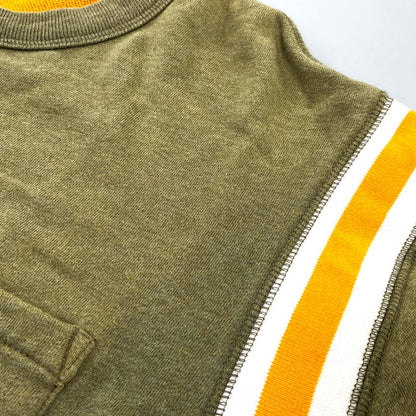 【中古品】【メンズ】 STUSSY ステューシー FOOTBALL TEE フットボール Tシャツ 142-260818-as-04-izu サイズ：L カラー：オリーブ 万代Net店