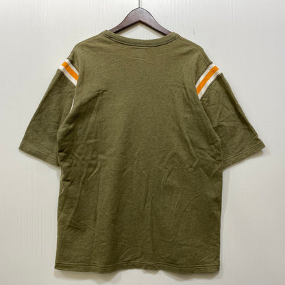 【中古品】【メンズ】 STUSSY ステューシー FOOTBALL TEE フットボール Tシャツ 142-260818-as-04-izu サイズ：L カラー：オリーブ 万代Net店