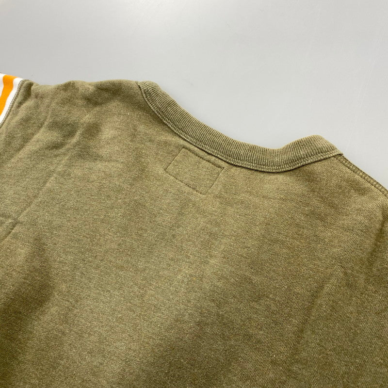 【中古品】【メンズ】 STUSSY ステューシー FOOTBALL TEE フットボール Tシャツ 142-260818-as-04-izu サイズ：L カラー：オリーブ 万代Net店