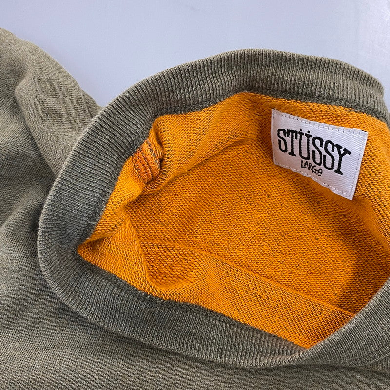 【中古品】【メンズ】 STUSSY ステューシー FOOTBALL TEE フットボール Tシャツ 142-260818-as-04-izu サイズ：L カラー：オリーブ 万代Net店