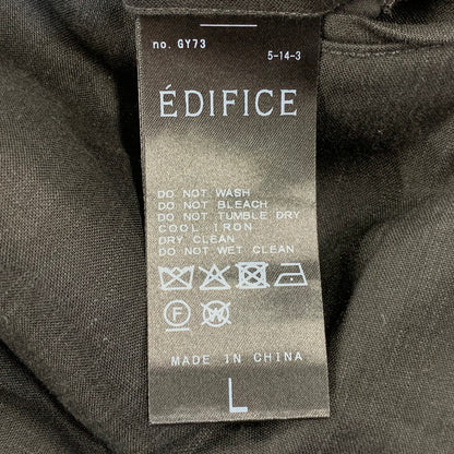 【中古品】【メンズ】 EDIFICE エディフィス 25-030-300-8008 TYPEWRITER EASY PANTS タイプライター イージー パンツ ボトムス 158-260831-kh-06-izu サイズ：L カラー：ブラック 万代Net店