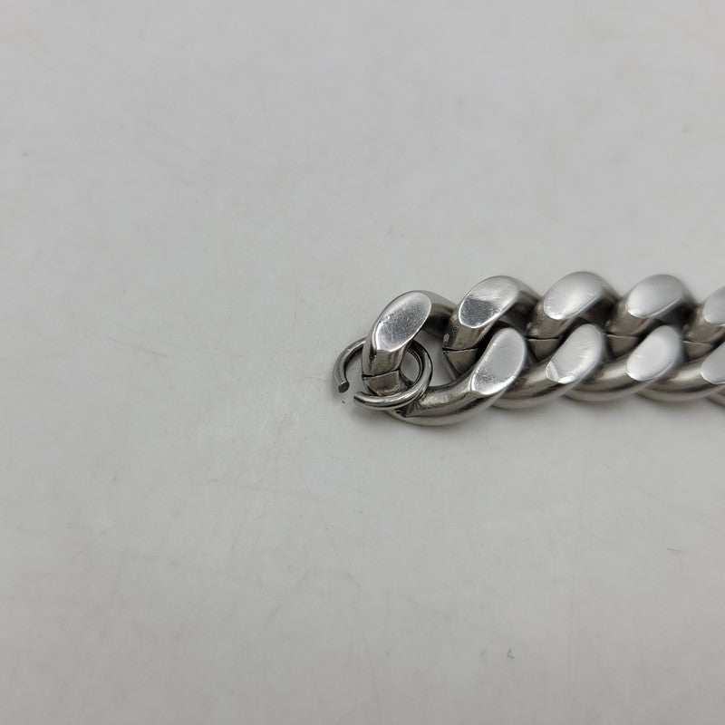 【中古品】【メンズ/レディース】 DIESEL ディーゼル STEEL D LOGO CHAIN BRACELET スチール Dロゴ チェーンブレスレット アクセサリー 192-260830-as-03-izu カラー：シルバー 万代Net店