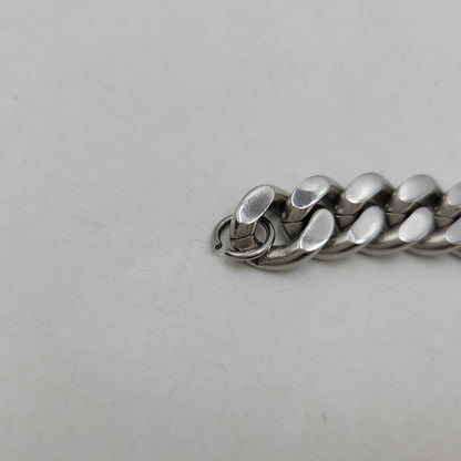 【中古品】【メンズ/レディース】 DIESEL ディーゼル STEEL D LOGO CHAIN BRACELET スチール Dロゴ チェーンブレスレット アクセサリー 192-260830-as-03-izu カラー：シルバー 万代Net店