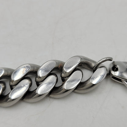 【中古品】【メンズ/レディース】 DIESEL ディーゼル STEEL D LOGO CHAIN BRACELET スチール Dロゴ チェーンブレスレット アクセサリー 192-260830-as-03-izu カラー：シルバー 万代Net店