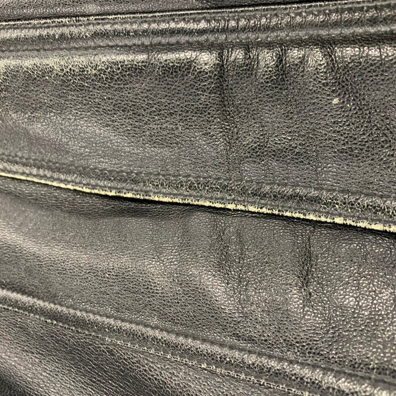 【現状渡し品】【メンズ】 USED 韓国製 YKK ZIP SHEEPLEATHER RIDERS JACKET シープレザー ライダース ジャケット アウター 146-260828-cs-10-izu サイズ：M カラー：ブラック 万代Net店