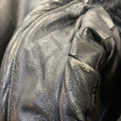 【現状渡し品】【メンズ】 USED 韓国製 YKK ZIP SHEEPLEATHER RIDERS JACKET シープレザー ライダース ジャケット アウター 146-260828-cs-10-izu サイズ：M カラー：ブラック 万代Net店