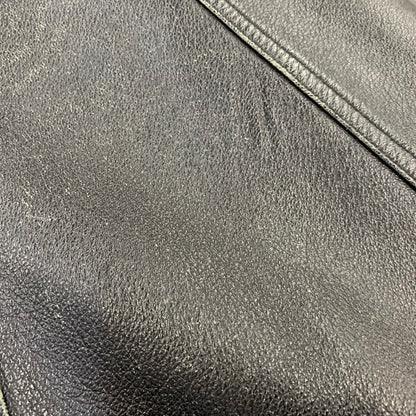 【現状渡し品】【メンズ】 USED 韓国製 YKK ZIP SHEEPLEATHER RIDERS JACKET シープレザー ライダース ジャケット アウター 146-260828-cs-10-izu サイズ：M カラー：ブラック 万代Net店