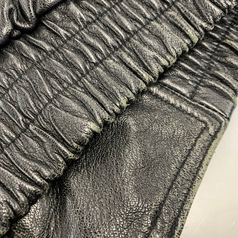 【現状渡し品】【メンズ】 USED 韓国製 YKK ZIP SHEEPLEATHER RIDERS JACKET シープレザー ライダース ジャケット アウター 146-260828-cs-10-izu サイズ：M カラー：ブラック 万代Net店