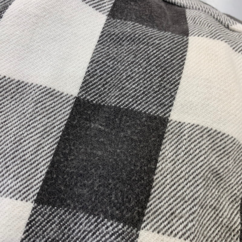 【中古品】【メンズ】 OSHKOSH オシュコシュ B'GOSH ビゴッシュ　BUFFALO CHECK HEAVY FLANNEL SHIRT バッファロー チェック ヘビー フランネル シャツ トップス 長袖 146-260828-cs-06-izu サイズ：不明 カラー：グレー×ホワイト 万代Net店