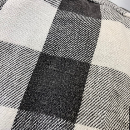 【中古品】【メンズ】 OSHKOSH オシュコシュ B'GOSH ビゴッシュ　BUFFALO CHECK HEAVY FLANNEL SHIRT バッファロー チェック ヘビー フランネル シャツ トップス 長袖 146-260828-cs-06-izu サイズ：不明 カラー：グレー×ホワイト 万代Net店