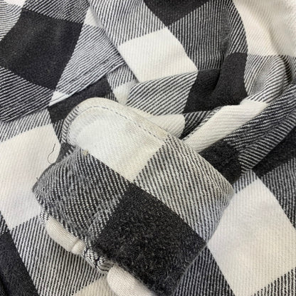 【中古品】【メンズ】 OSHKOSH オシュコシュ B'GOSH ビゴッシュ　BUFFALO CHECK HEAVY FLANNEL SHIRT バッファロー チェック ヘビー フランネル シャツ トップス 長袖 146-260828-cs-06-izu サイズ：不明 カラー：グレー×ホワイト 万代Net店