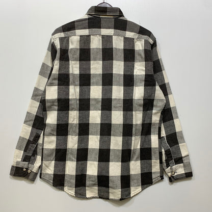 【中古品】【メンズ】 OSHKOSH オシュコシュ B'GOSH ビゴッシュ　BUFFALO CHECK HEAVY FLANNEL SHIRT バッファロー チェック ヘビー フランネル シャツ トップス 長袖 146-260828-cs-06-izu サイズ：不明 カラー：グレー×ホワイト 万代Net店