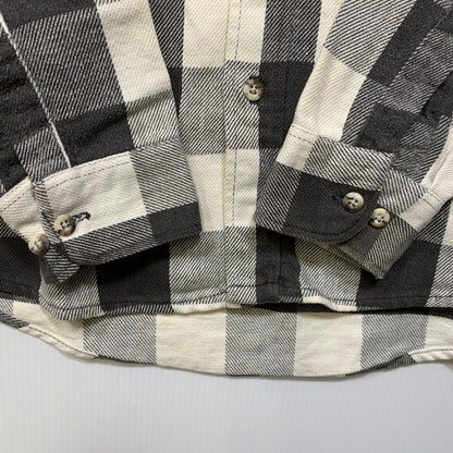 【中古品】【メンズ】 OSHKOSH オシュコシュ B'GOSH ビゴッシュ　BUFFALO CHECK HEAVY FLANNEL SHIRT バッファロー チェック ヘビー フランネル シャツ トップス 長袖 146-260828-cs-06-izu サイズ：不明 カラー：グレー×ホワイト 万代Net店