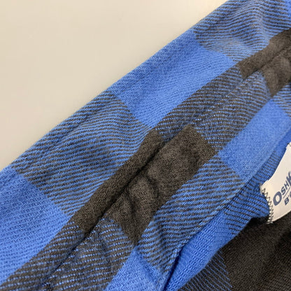 【中古品】【メンズ】 OSHKOSH オシュコシュ B'GOSH ビゴッシュ USA製 BUFFALO CHECK HEAVY FLANNEL SHIRT バッファロー チェック ヘビー フランネル シャツ トップス 長袖 146-260828-cs-07-izu サイズ：不明 カラー：ブラック×ブルー 万代Net店