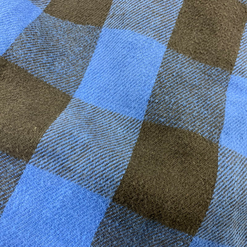 【中古品】【メンズ】 OSHKOSH オシュコシュ B'GOSH ビゴッシュ USA製 BUFFALO CHECK HEAVY FLANNEL SHIRT バッファロー チェック ヘビー フランネル シャツ トップス 長袖 146-260828-cs-07-izu サイズ：不明 カラー：ブラック×ブルー 万代Net店