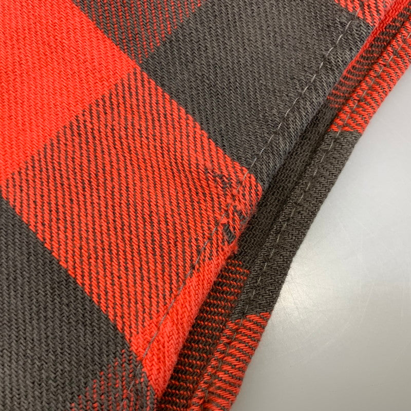 【中古品】【メンズ】 OSHKOSH B'GOSH オシュコシュ ビゴッシュ USA製 BUFFALO CHECK HEAVY FLANNEL SHIRT バッファロー チェック ヘビー フランネル シャツ トップス 146-260831-kh-08-izu カラー：レッド×ブラック 万代Net店