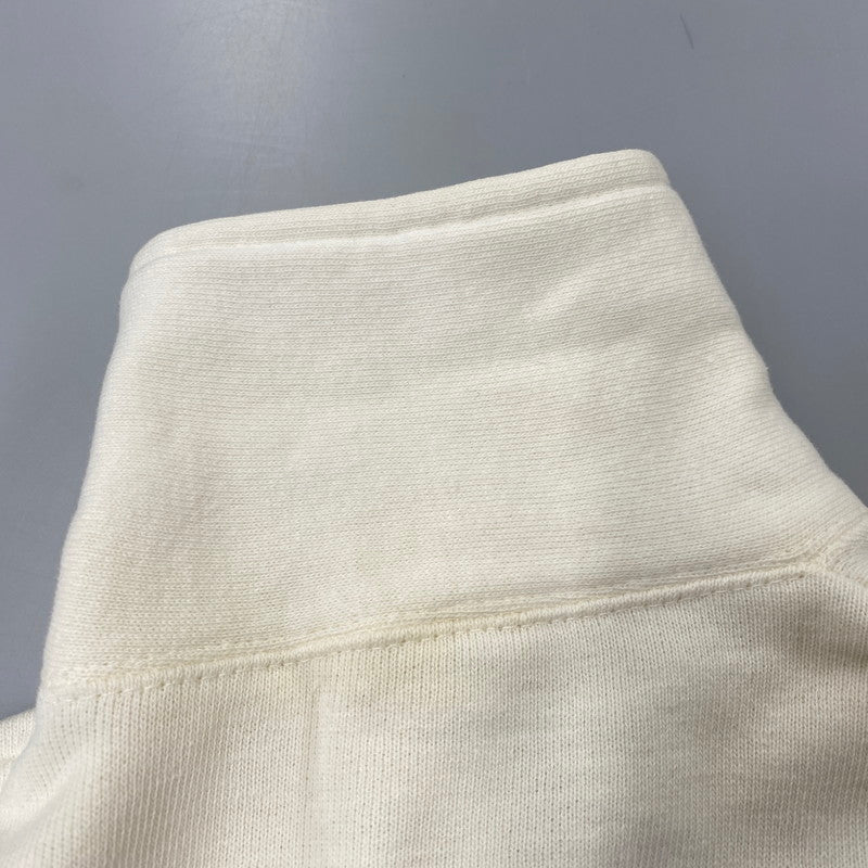 【中古品】【メンズ】 CHAMPION チャンピオン 小文字ランタグ 50-60S FAIRLAWN HALF ZIP POLO SWEATSHIRT フェアローン ハーフ ジップ ポロ スウェットシャツ トップス 146-260827-yn-17-izu サイズ：L カラー：ホワイト 万代Net店