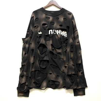 【中古品】【メンズ】 DIG YOUR OWN GRAVE ディグユアオウングレイブ 553018 WISH VOID LS TEE ロングスリーブ Tシャツ トップス 長袖 141-260828-cs-05-izu サイズ：1 カラー：ブラック 万代Net店