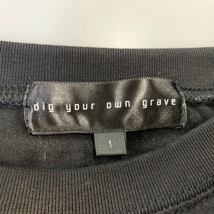 【中古品】【メンズ】 DIG YOUR OWN GRAVE ディグユアオウングレイブ 553018 WISH VOID LS TEE ロングスリーブ Tシャツ トップス 長袖 141-260828-cs-05-izu サイズ：1 カラー：ブラック 万代Net店