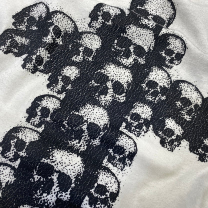 【現状渡し品】【メンズ】 DEVIL KIM デビルキム WOUND ZIP LONG SLEEVE ジップ ロングスリーブ Tシャツ トップス 141-260817-kh-01-izu サイズ：S カラー：ホワイト系 万代Net店