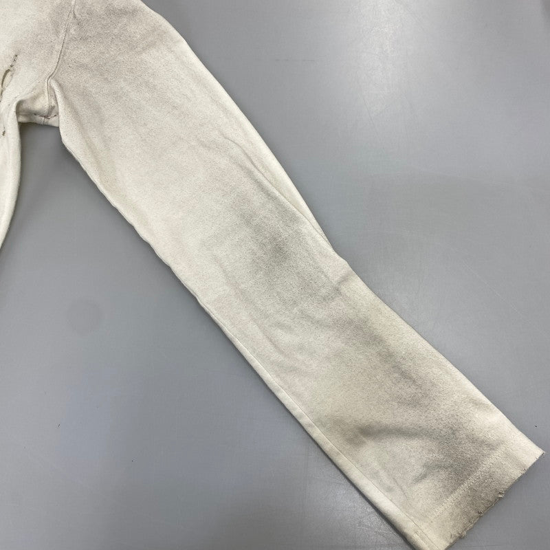 【現状渡し品】【メンズ】 DEVIL KIM デビルキム WOUND ZIP LONG SLEEVE ジップ ロングスリーブ Tシャツ トップス 141-260817-kh-01-izu サイズ：S カラー：ホワイト系 万代Net店
