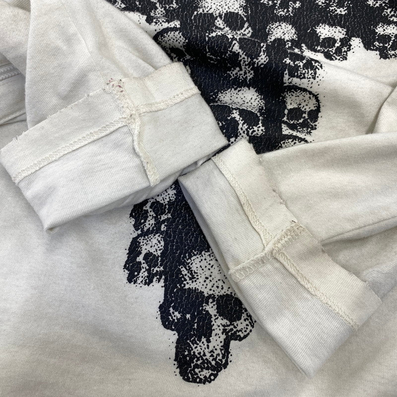 【現状渡し品】【メンズ】 DEVIL KIM デビルキム WOUND ZIP LONG SLEEVE ジップ ロングスリーブ Tシャツ トップス 141-260817-kh-01-izu サイズ：S カラー：ホワイト系 万代Net店